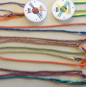 Kumihimo Braids from our Xmas Mystery Class