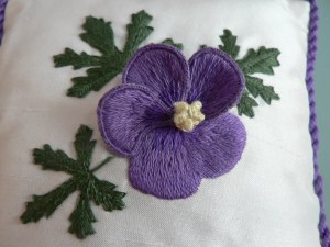 Lesley Beltrame's Stumpwork flower